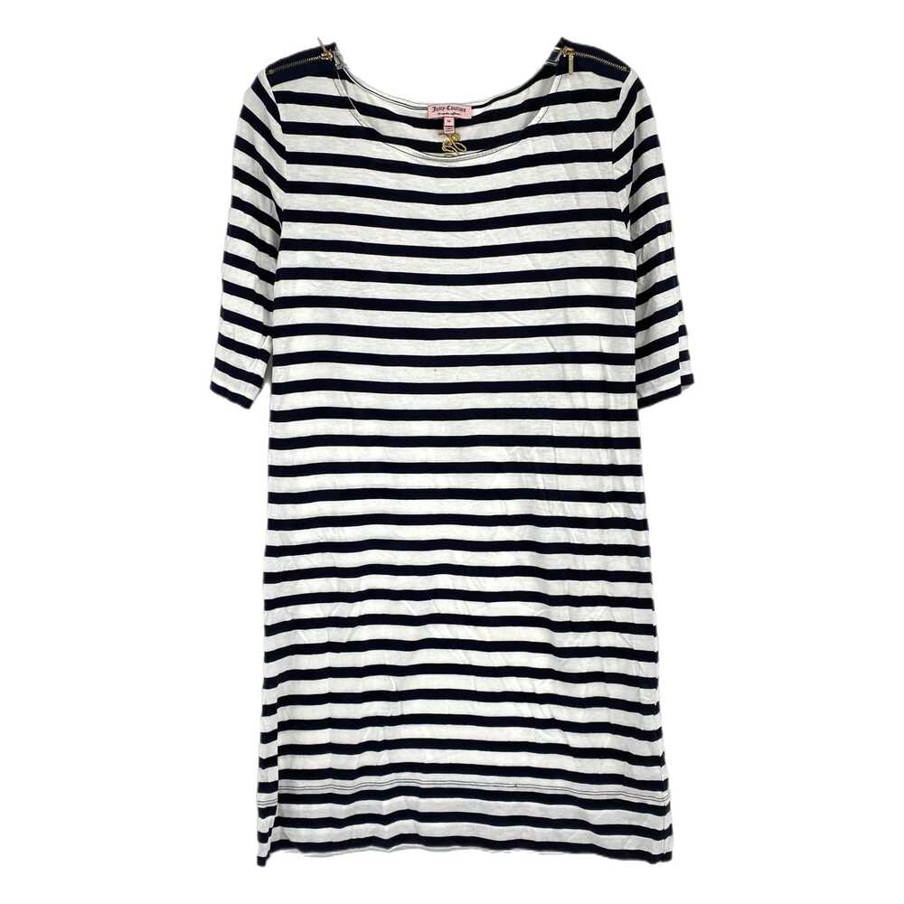 Juicy Couture Blue and White Striped Mini Dress | Size M